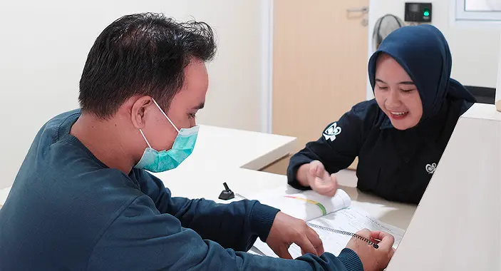 Area pendaftaran Klinik Puri Medika